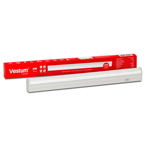 Світлодіодний меблевий світильник Vestum 5W 4500K 220V 1-VS-6201 ( 4014701 )
