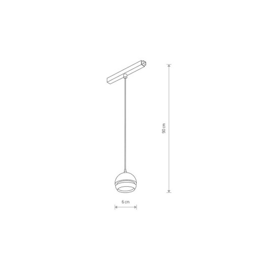 Магнитный трековый светильник Nowodvorski 10653 LVM Slot Led 1x5w 4000к 250Lm IP20 Bl ( 4018199 )