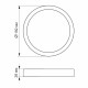 LED Світильник круглий накладний VIDEX Downlight 18W 5000K White ( 4018345 )