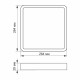 LED Світильник накладний квадрат VIDEX Downlight 24W 5000K White ( 4018349 )
