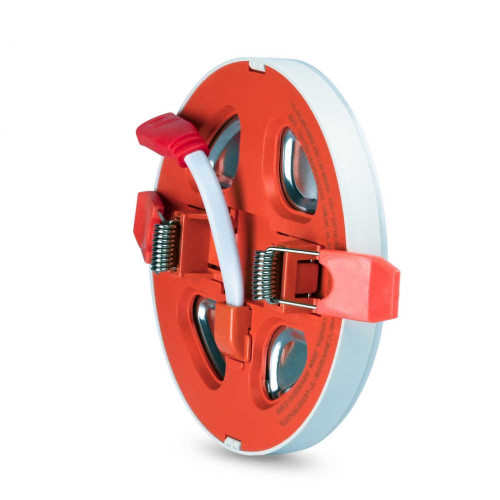 LED світильник вбудований з декоративною підсвіткою VIDEX Downlight DL4R 6W+3W 5000K+2700K 220V ( 4018350 )