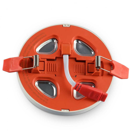 LED світильник вбудований з декоративною підсвіткою VIDEX Downlight DL4R 6W+3W 5000K+2700K 220V ( 4018350 )