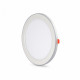 LED світильник вбудований з декоративною підсвіткою VIDEX Downlight DL4R 18W+6W 5000K+2700K 220V ( 4018351 )