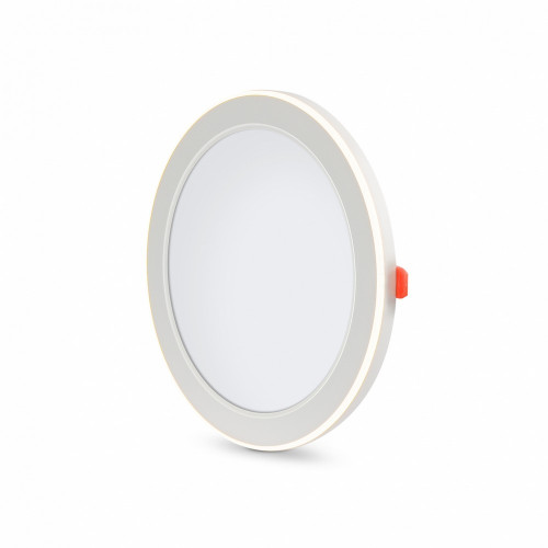 LED світильник вбудований з декоративною підсвіткою VIDEX Downlight DL4R 18W+6W 5000K+2700K 220V ( 4018351 )