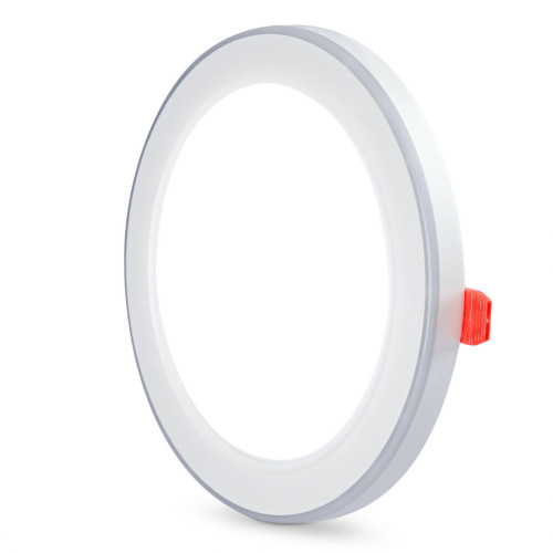 LED світильник вбудований з декоративною підсвіткою VIDEX Downlight DL4R 12W+4W 5000K+2700K 220V ( 4018352 )
