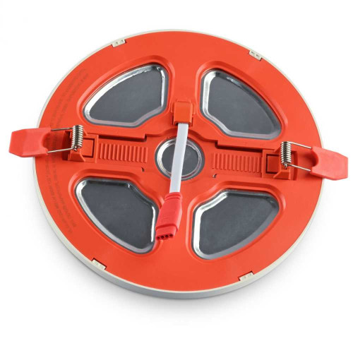 LED світильник вбудований з декоративною підсвіткою VIDEX Downlight DL4R 12W+4W 5000K+2700K 220V ( 4018352 )