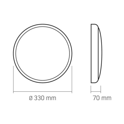 LED Світильник аварійний накладний з датчиком руху VIDEX 30W 2700-6500K 220V ( 4018358 )