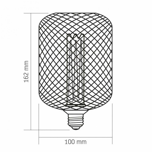 LED лампа VIDEX Filament VL-DWMC100162 4W E27 1800K White Chainmail style ( 4018369 )