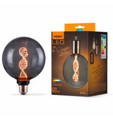 LED лампа VIDEX Filament VL-DNA-G125-S 3.5W E27 1800K Smoky