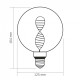 LED лампа VIDEX Filament VL-DNA-G125-C 3.5W E27 1800K ( 4018371 )