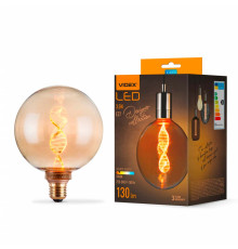 LED лампа VIDEX Filament VL-DNA-G125-A 3.5W E27 1800K Amber