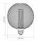 LED лампа VIDEX Filament VL-DWMC125150 4W E27 1800K White Chainmail style ( 4018378 )