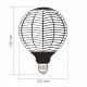 LED лампа VIDEX Filament VL-DG125BN 6W E27 1800K Black Magician pine needles ( 4018380 )