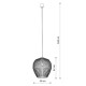Подвесной светильник Nowodvorski 11167 Haiti M E27 1x25W IP20 Bl ( 4018396 )