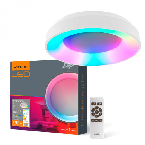 LED світильник VIDEX EDGE-RC-72W-WHITE (VLE-ERC-RGB-72W) ( 4018420 )