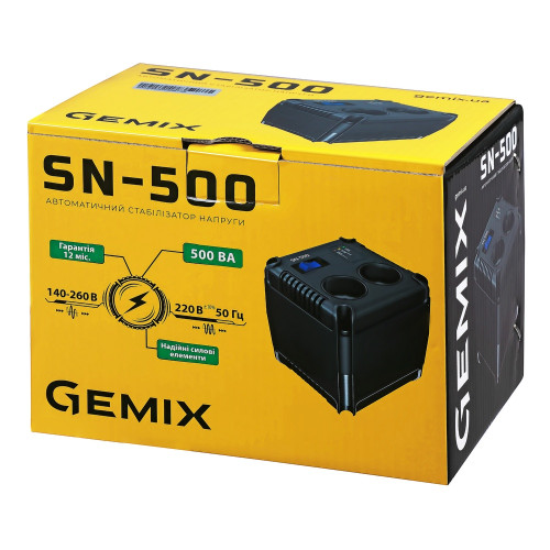 Стабілізатор напруги Gemix SN-500 ( 4018426 )