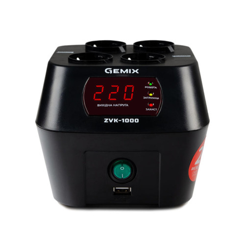 Стабілізатор напруги Gemix ZVK-1000 ( 4018437 )