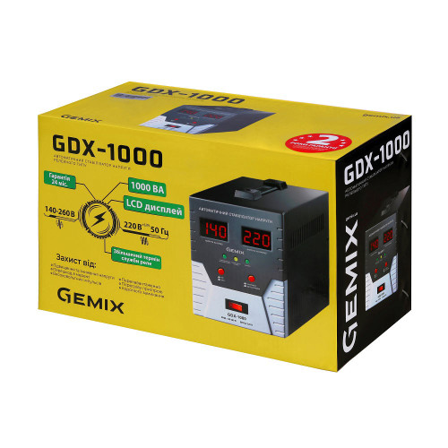 Стабілізатор напруги Gemix GDX-1000 ( 4018441 )