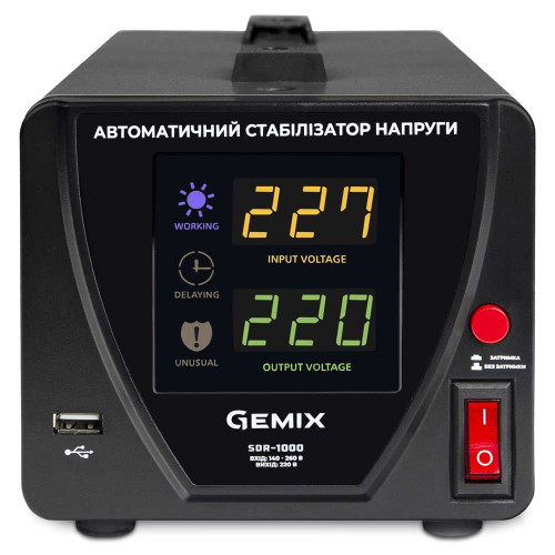 Стабилизатор напряжения Gemix SDR-1000 ( 4018444 )