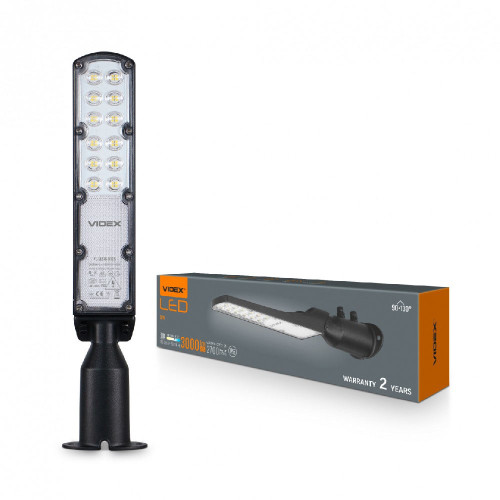LED ліхтар вуличний VIDEX IP65 SLE18 30W 3000Lm 5000K 220V ( 4018446 )