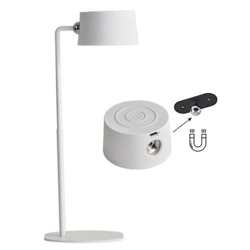 Настольная лампа LED TOUCH WH, 4W 3000-6000K, диммер, Type-C, с акум. 2500 mAh, белый, HOPFEN ( 4018464 )