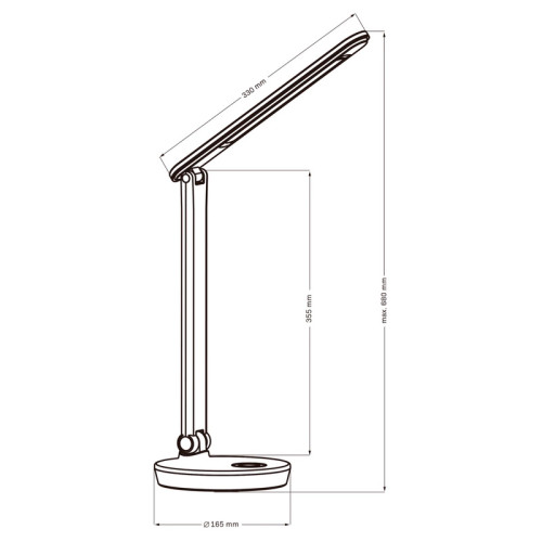Настільна лампа Goldlux 325037 Neptun Led 1x7W 4000K+RGB 450Lm IP20 WH ( 4018466 )
