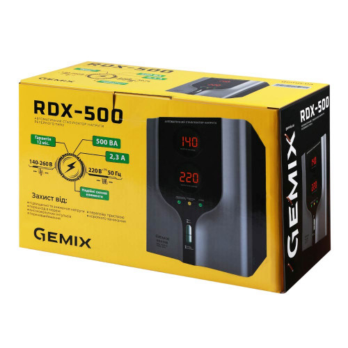 Стабілізатор напруги Gemix RDX-500 ( 4018494 )