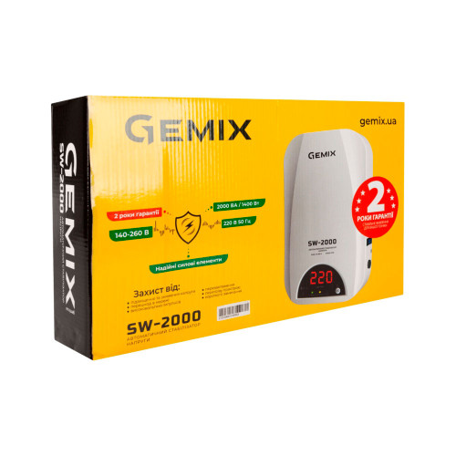 Стабілізатор напруги Gemix SW-2000 ( 4018497 )
