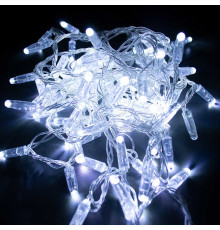 Гірлянда вулична STARLIGHT бахрома білий 75LED IP44 прозорий 2x0,7м