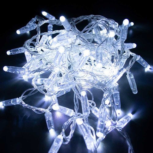 Гірлянда вулична STARLIGHT бахрома білий 75LED IP44 прозорий 2x0,7м ( 4018503 )