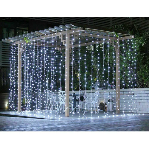 Гірлянда вулична STARLIGHT бахрома білий 75LED IP44 прозорий 2x0,7м ( 4018503 )