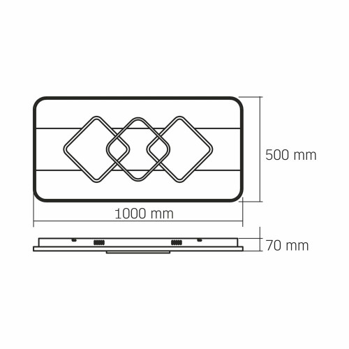 LED світильник функціональний VIDEX DECORA 80W VL-CLD-998-TT ( 4018558 )