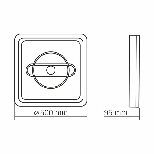 LED світильник функціональний VIDEX DECORA 56W VL-CLD-995-CF ( 4018561 )