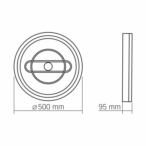 LED светильник функциональный VIDEX DECORA 52W VL-CLD-996-CF ( 4018563 )