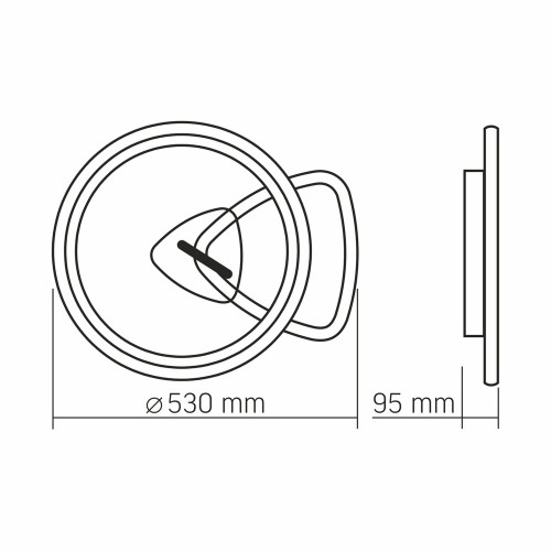 LED світильник функціональний VIDEX DECORA 52W VL-CLD-993-BSL ( 4018564 )
