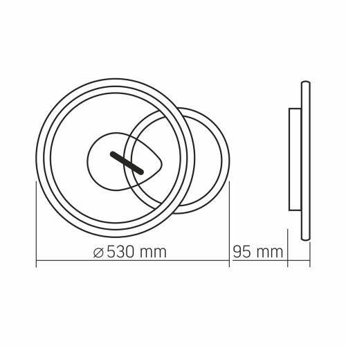 LED светильник функциональный VIDEX DECORA 52W VL-CLD-992-BSL ( 4018565 )
