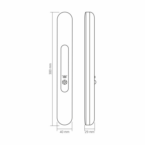 LED Светильник аккумуляторный с датчиком движения VIDEX VL-NL013W-SR ( 4018570 )