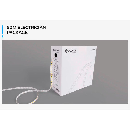 LED стрічка COLORS 60-2835-12V-IP20 4,8W 520Lm 4000K 5м (DJ60-12V-8mm-NW) ( 4018771 )