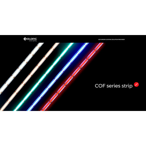 LED стрічка COLORS COB-12V-IP20 8W 800Lm 6000K 2,5м (DF8-12V-8mm-W) ( 4018778 )
