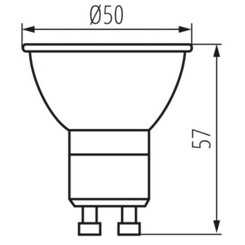 Лампа IQ-LEDDIM GU10 7W-NW 575lm 4000K Kanlux 35247 ( 4018806 )