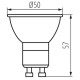 Лампа IQ-LEDDIM GU10 7W-NW 575lm 4000K Kanlux 35247 ( 4018806 )