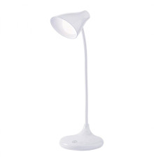 Настільна лампа акумуляторна LED SNO 6W WH, 3000-6000K, димер, micro USB, 1200 mAh,134 Lm, біла