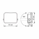 LED прожектор VIDEX F3 10W 5000K 220V Black (VLE-F3-0105B) ( 4018849 )