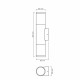 LED світильник архітектурний AR092B IP54 VIDEX 2xGU10 ( 4018851 )