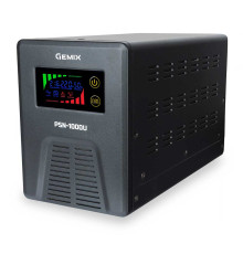 ДБЖ Gemix PSN-1000U LCD, 1000ВА/600Вт, 7/9/13A, 3xEURO Schuk