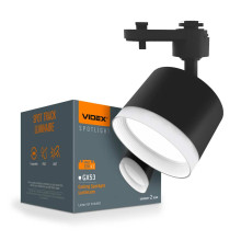 Світильник VIDEX під лампу GX53 трековий Чорний VL-SPF17C-BP