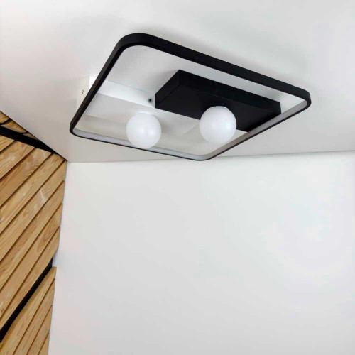 LED світильник smart PICASSO-S VIOLUX квадрат 85W 3000-4000-5000K IP20 біло-чорний ( 4019119 )