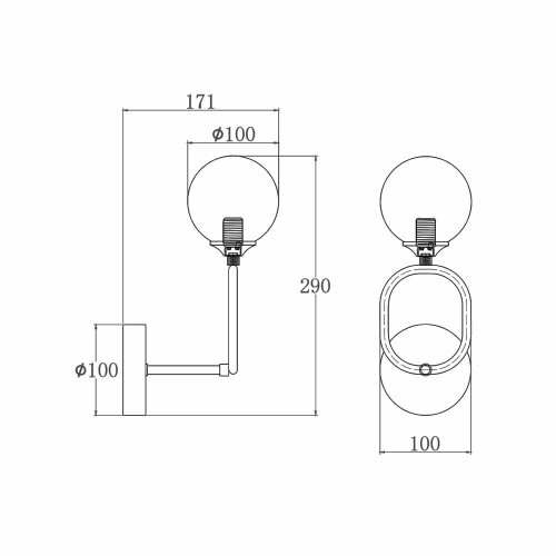 Бра, настінний світильник Edlin PL321159-1 Sonte G9 1x10W IP20 латунний 32205315 ( 4019234 )