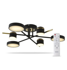 Світлодіодна люстра Ardero AL6122ARD STORIA 56Вт чорний золото