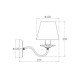 Бра, настінний світильник Edlin PL321167W-1 Moren E14 1x12W IP20 латунний 32205324 ( 4019241 )